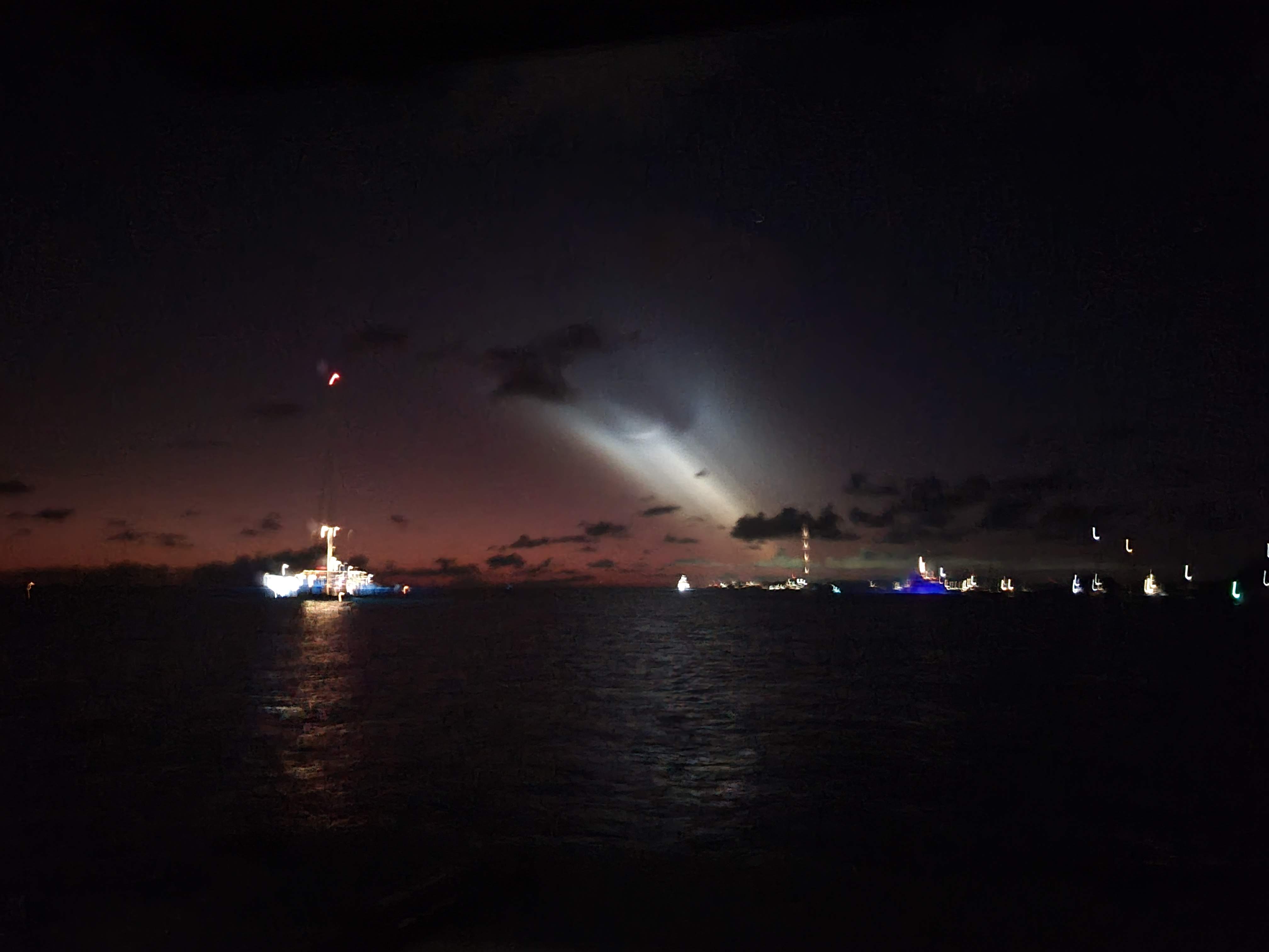Booster Separation Of Falcon 9 Spacex Launch