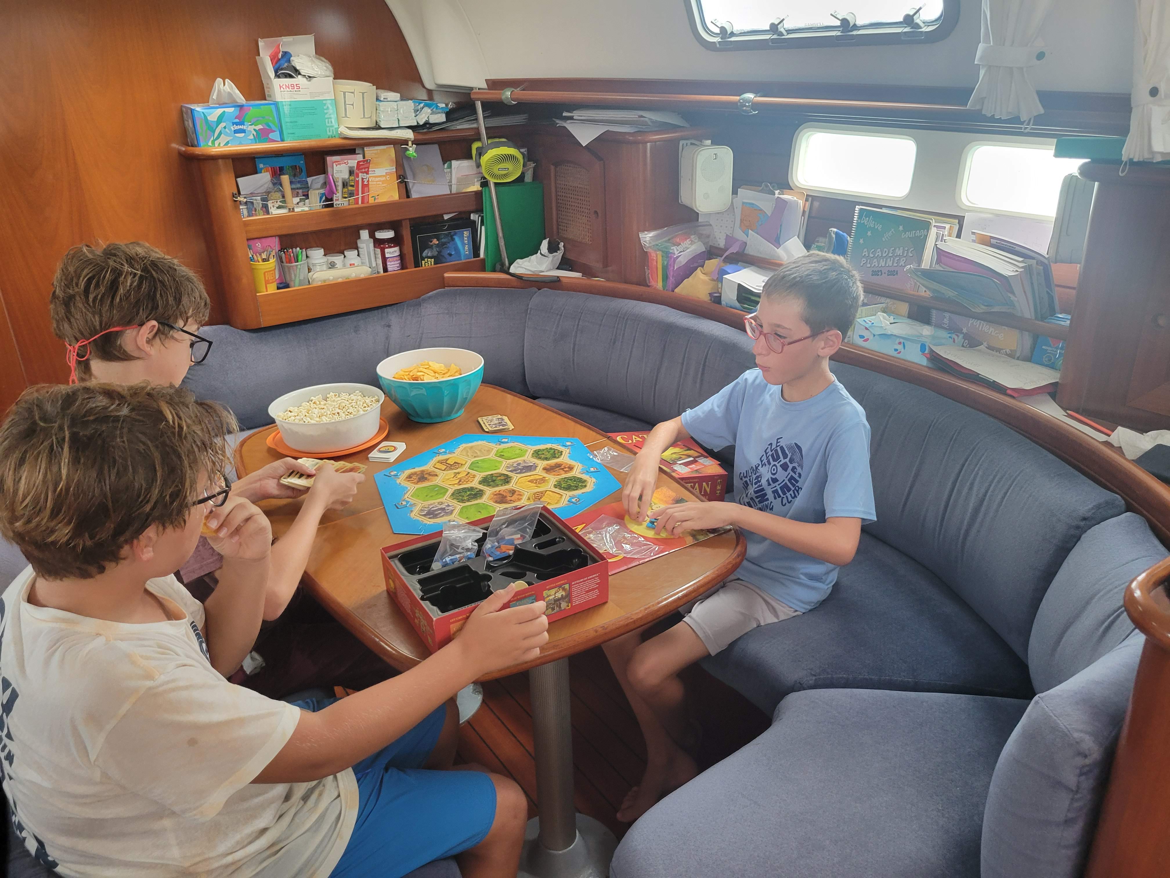 Dublin And Friends Playing Catan