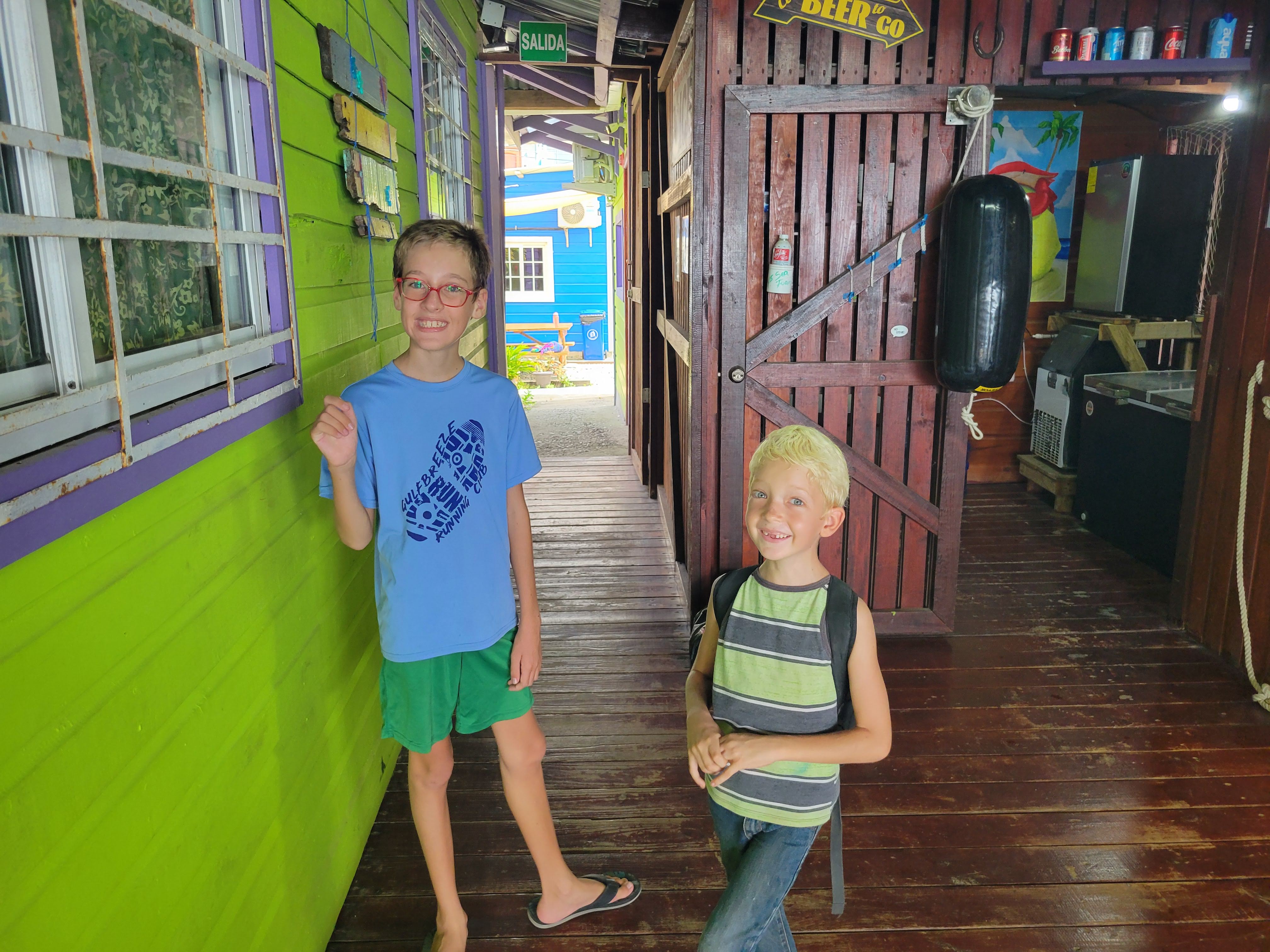 Dublin And Sean At Bocas Docks