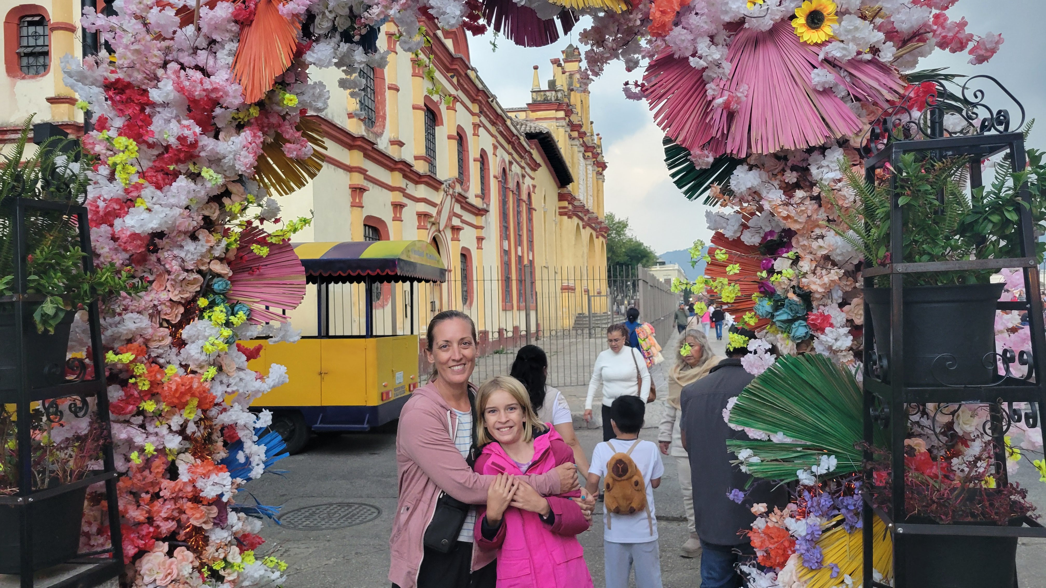 Grete And Fira San Cristobal Flower Arch