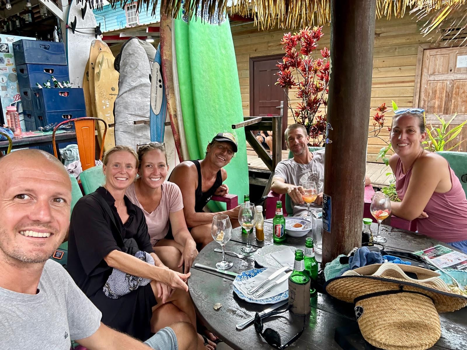 Group Lunch Near Cayo Coral