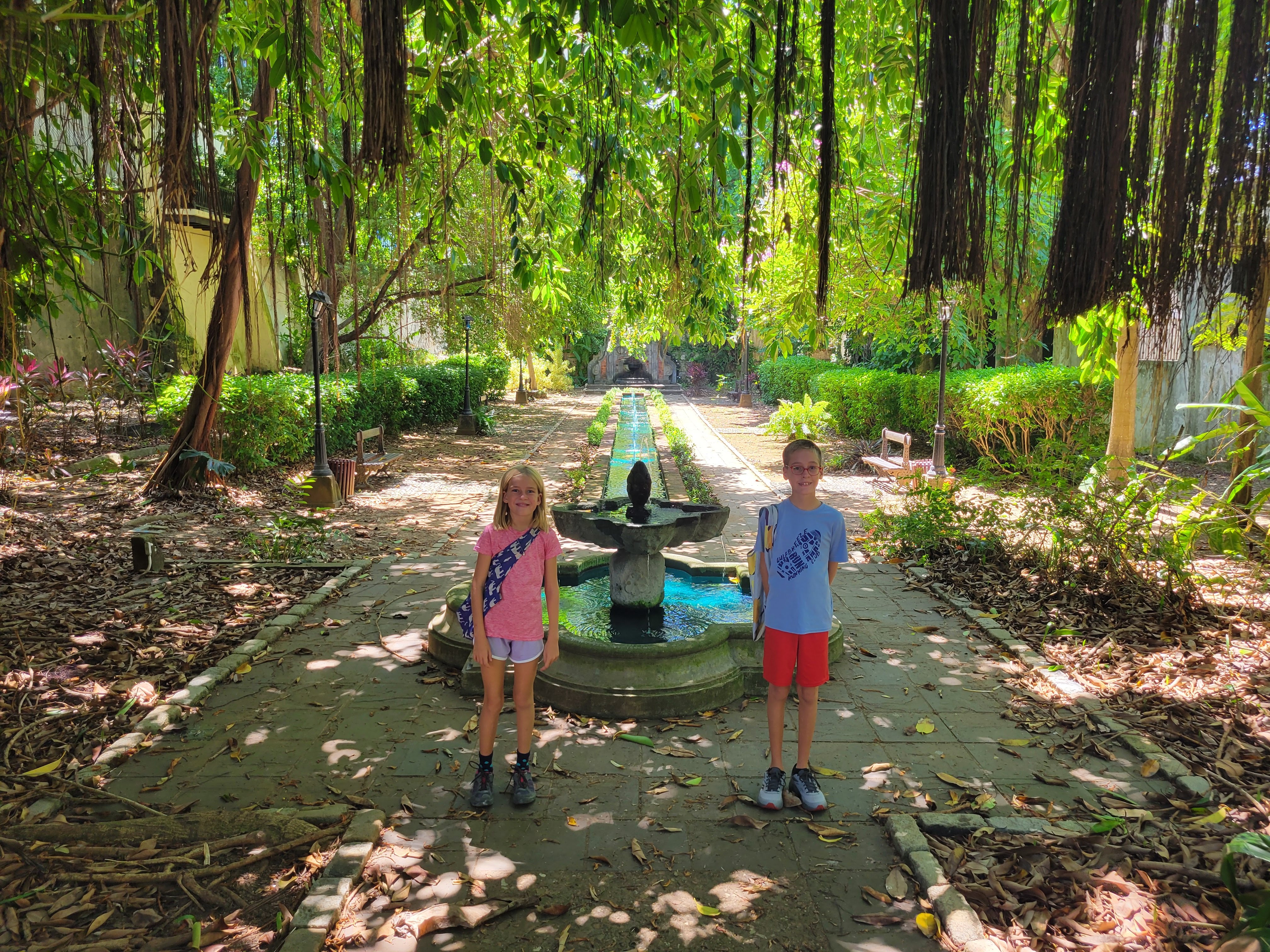 Kids At Casa Blanca Fountain