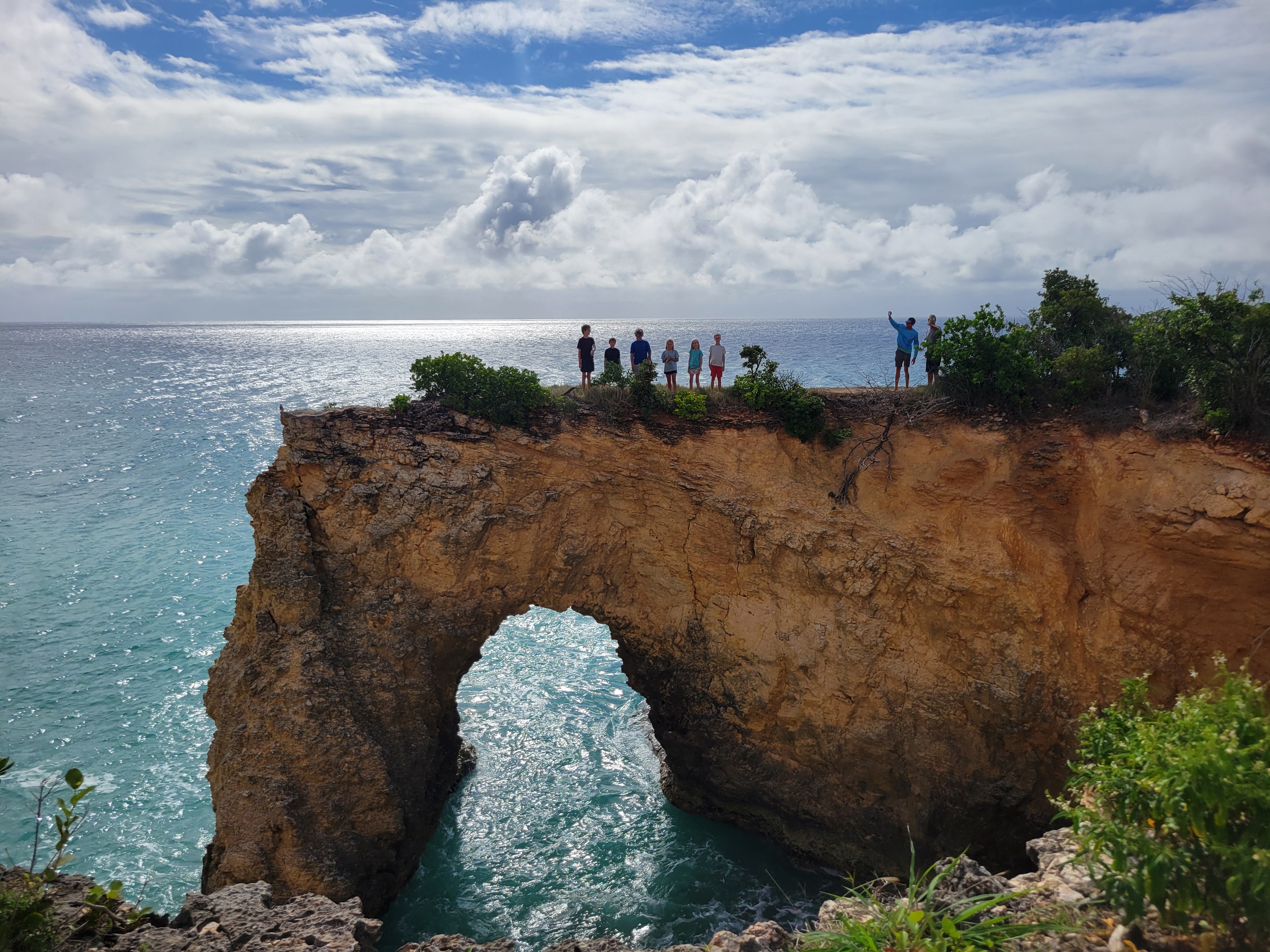 Kids On The Anguilla Arch