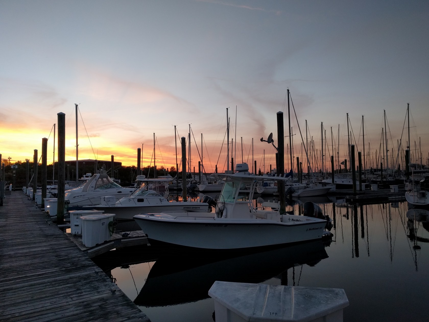 Sunset in Melville Marina