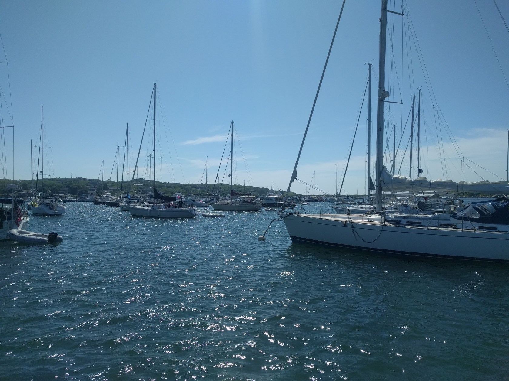 Mooring grounds on a sunny afternoon