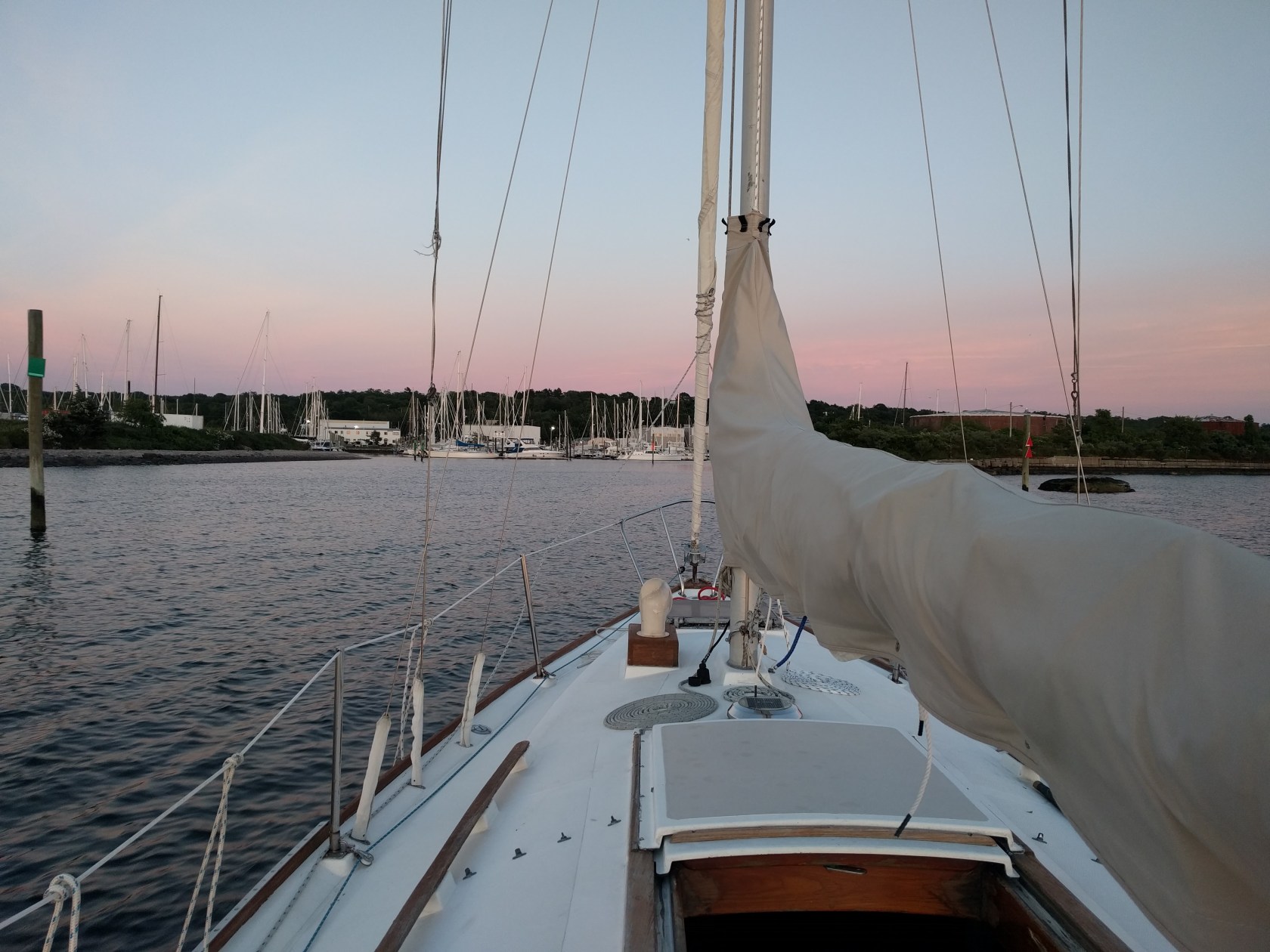 Entering the marina at NEB East Passage