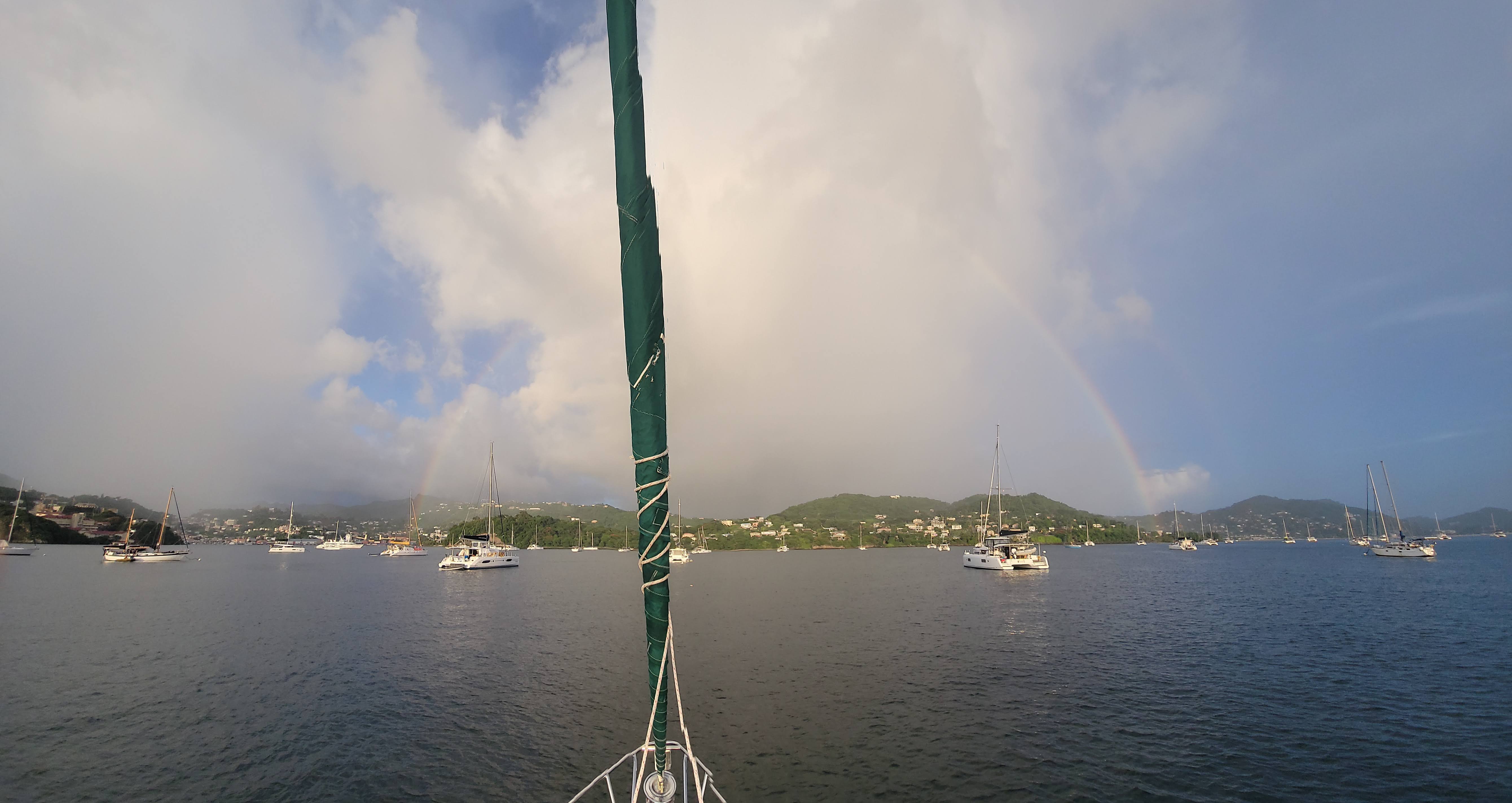 Rainbow At St Georges Anchorage