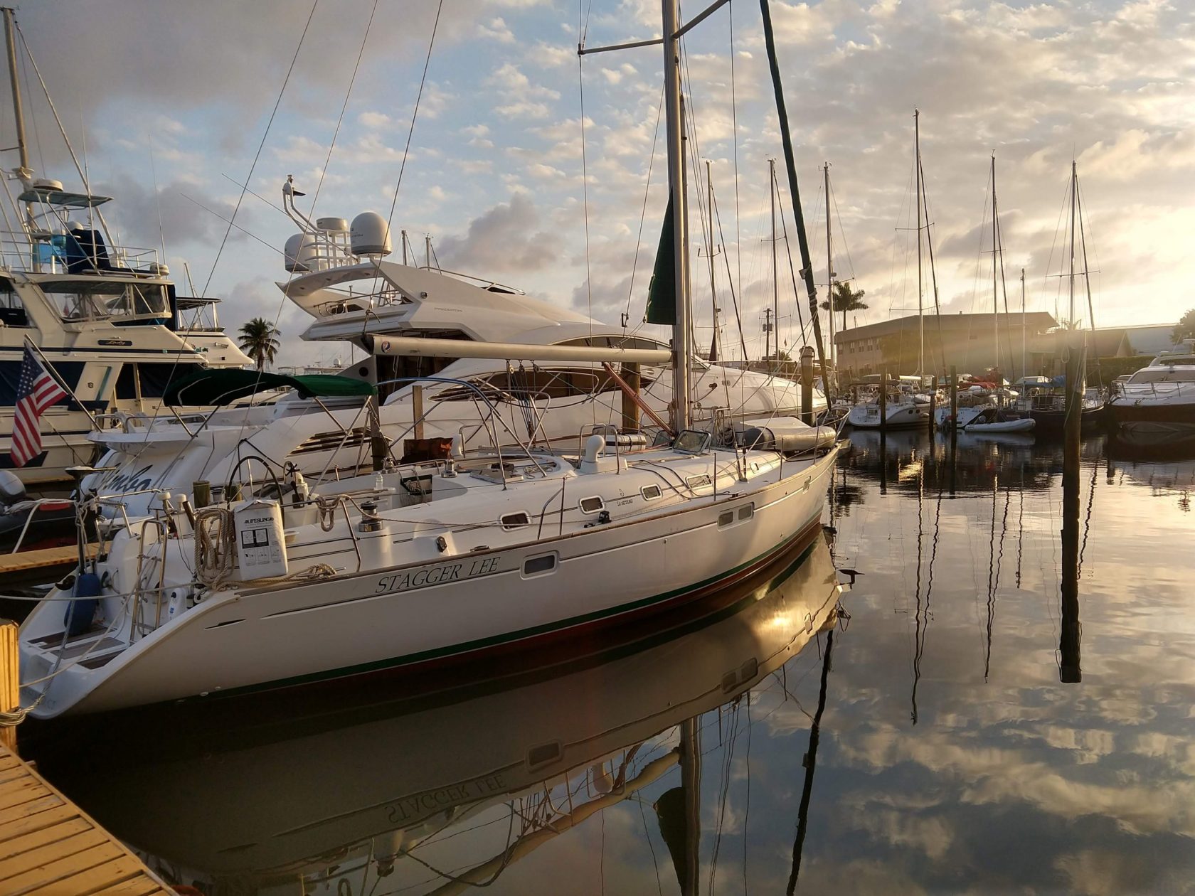 Sea Horse at slip before inspection