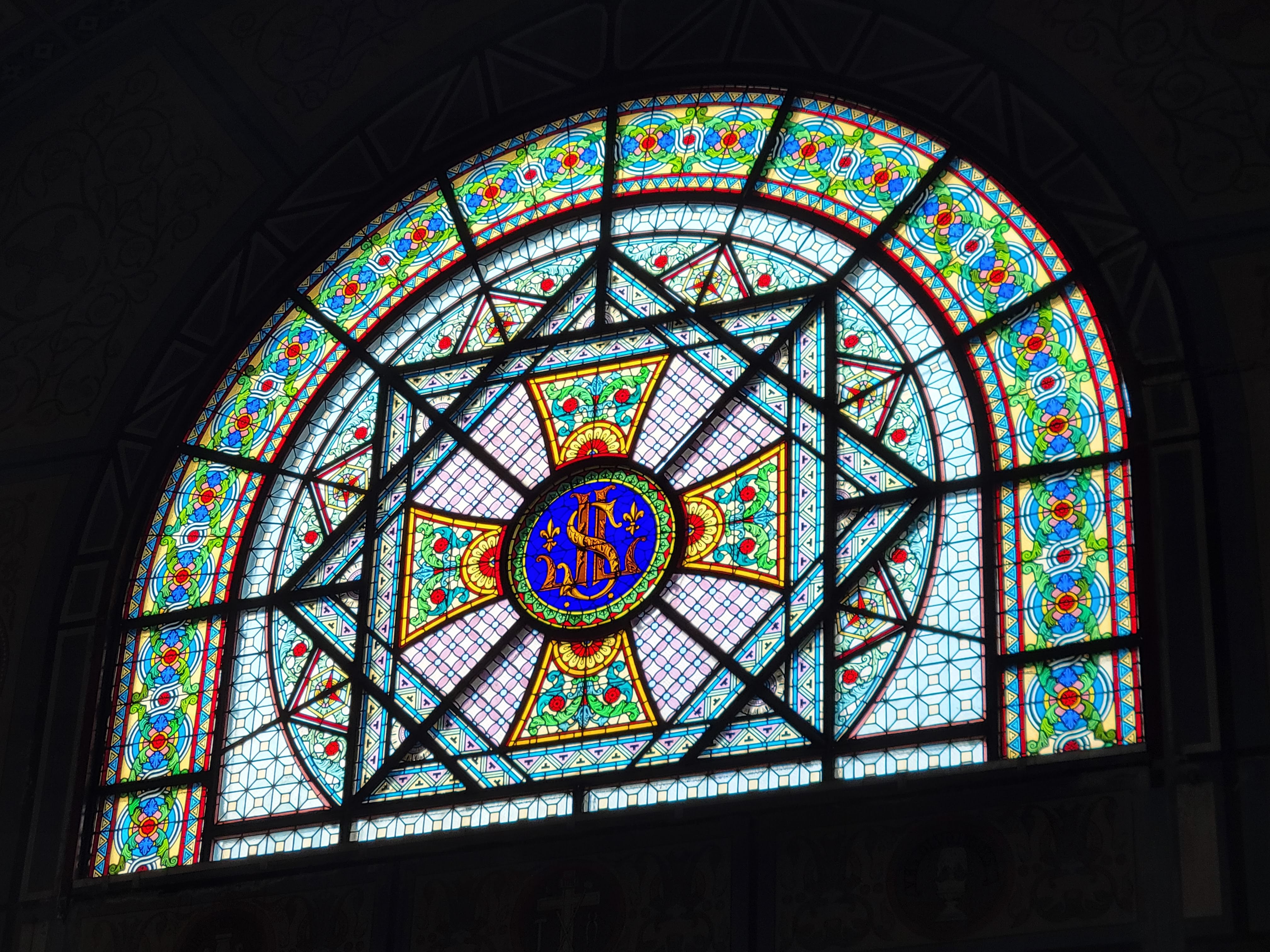 Stained Glass In Cathedral St Louis